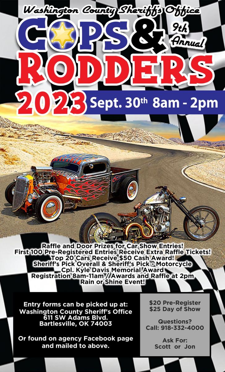 Bartlesville Radio » News » Cops and Rodders Car Show Benefits WCSO